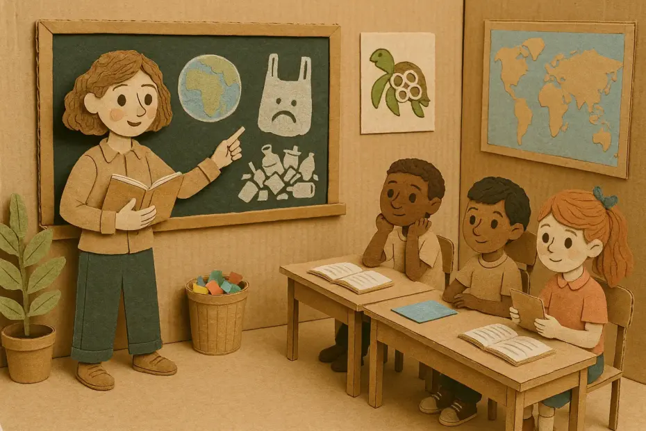 Educar sobre el plástico en el aula