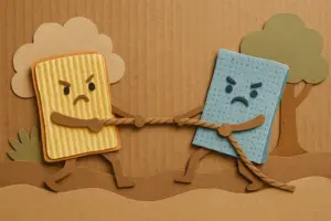 Bayetas ecológicas de celulosa y algodón vs. bayetas de microfibra